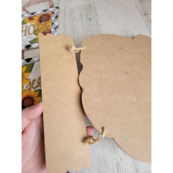 Thanksgiving home sweet home sunflower pumpkin hanging sign set - Picture 8 of 8